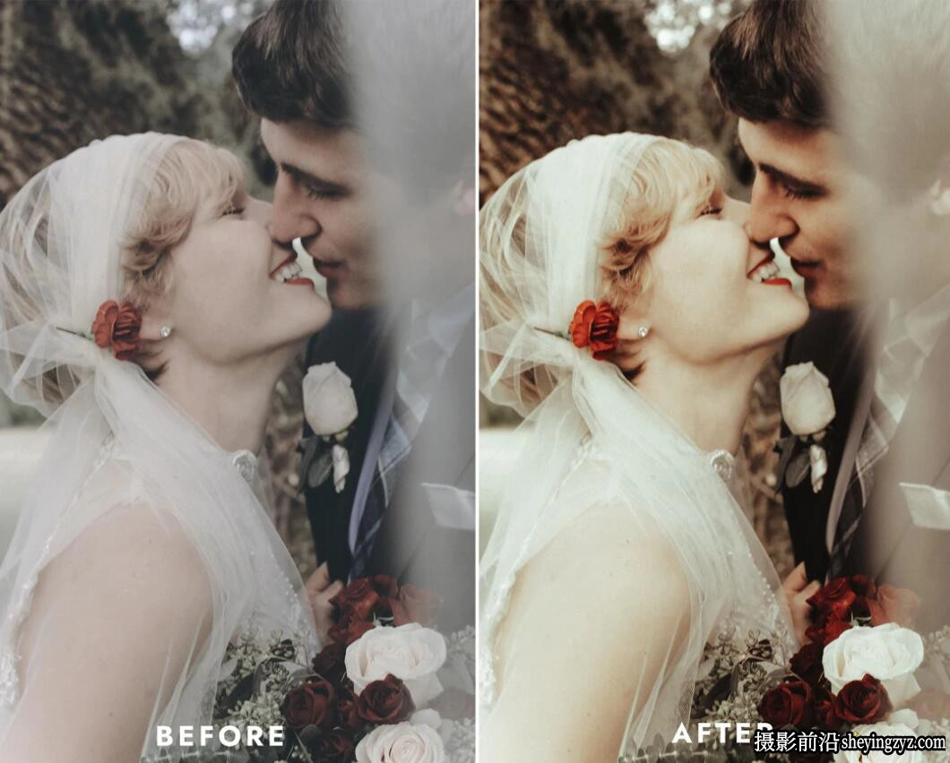 复古婚礼人像调色LR预设及LUT预设RETRO WEDDING LIGHTROOM PRESETS