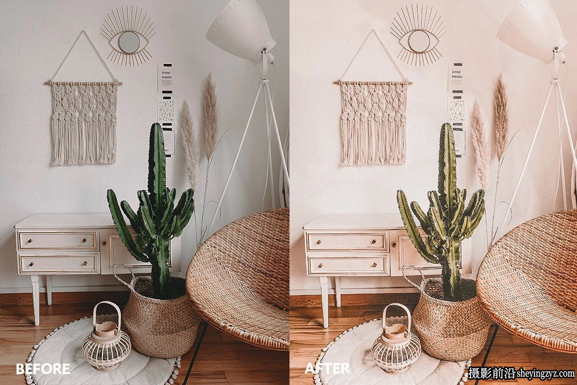 波西米亚复古人像调色LR预设手机lr预设 Boho Lightroom Presets