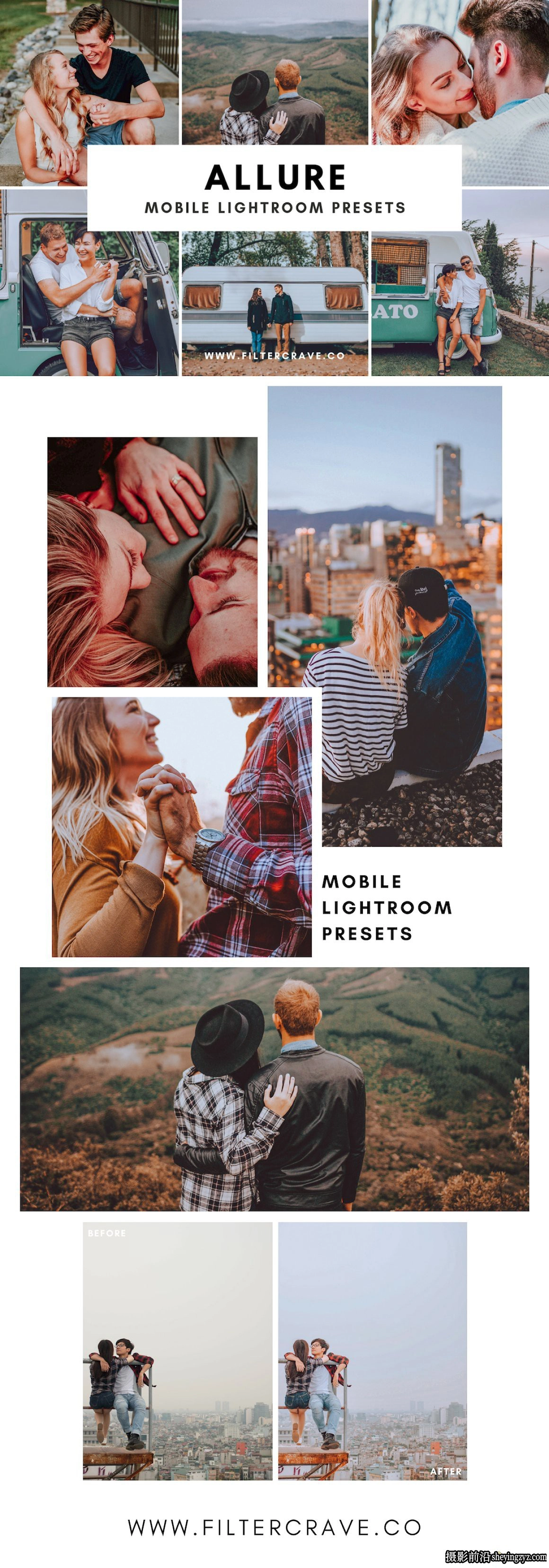 温暖情绪通透电影人像后期调色LR预设 Allure Lightroom Presets