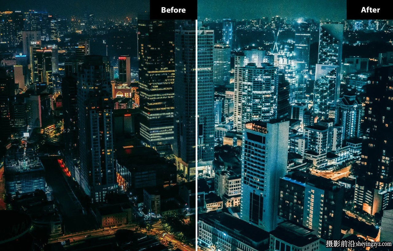 不夜城城市夜景风光人像调色LR预设 Night City Lightroom Presets