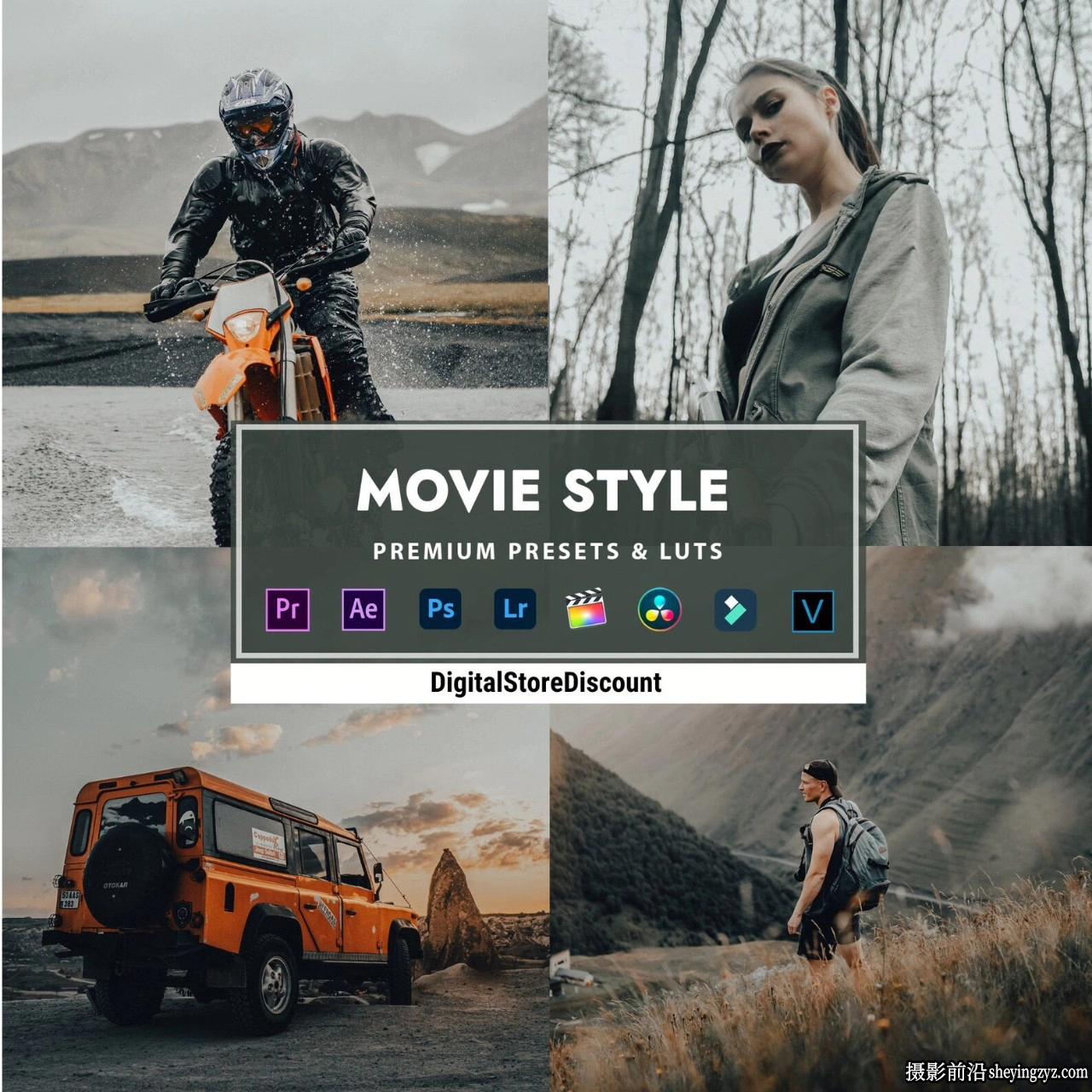 电影风格调色LR预设LUT预设LUT预设Movie Style Presets and LUTs