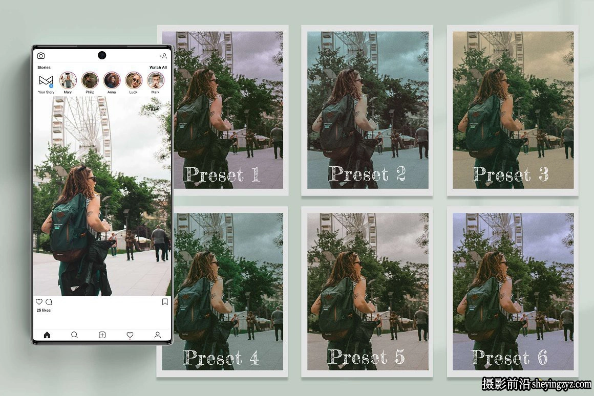 12种宝丽来电影胶片调色LR预设及LUT预设 Dark Polaroid Preset