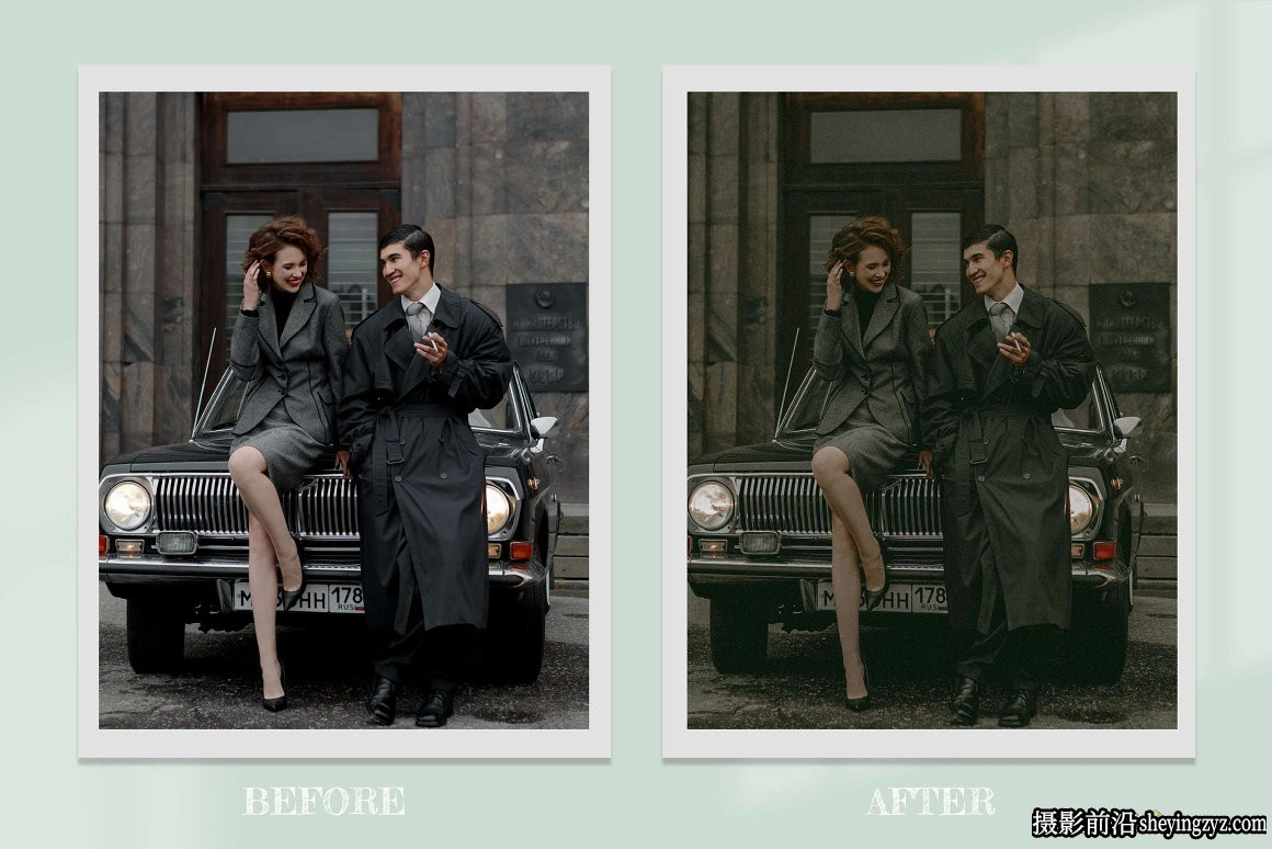 12种宝丽来电影胶片调色LR预设及LUT预设 Dark Polaroid Preset