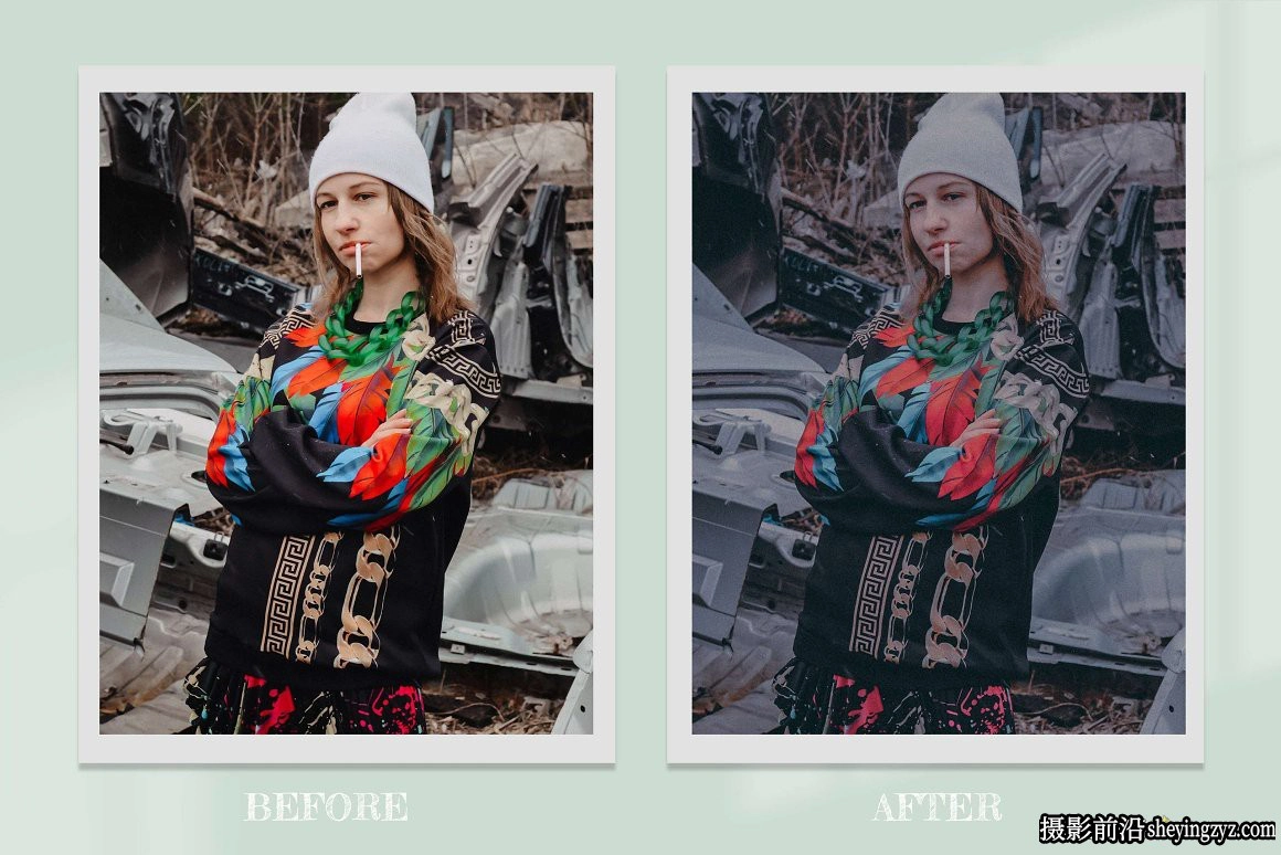 12种宝丽来电影胶片调色LR预设及LUT预设 Dark Polaroid Preset