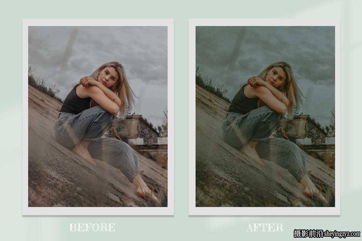 12种宝丽来电影胶片调色LR预设及LUT预设 Dark Polaroid Preset