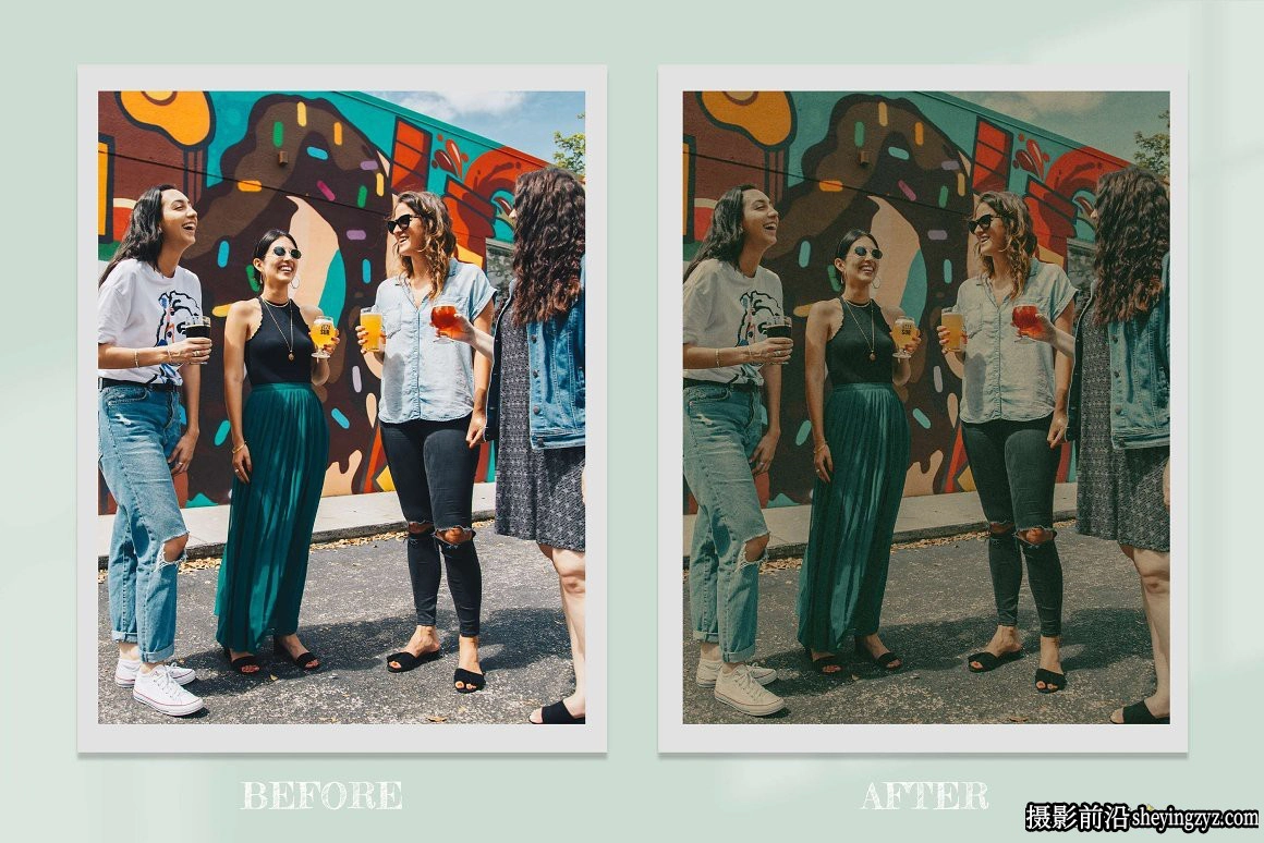 12种宝丽来电影胶片调色LR预设及LUT预设 Dark Polaroid Preset