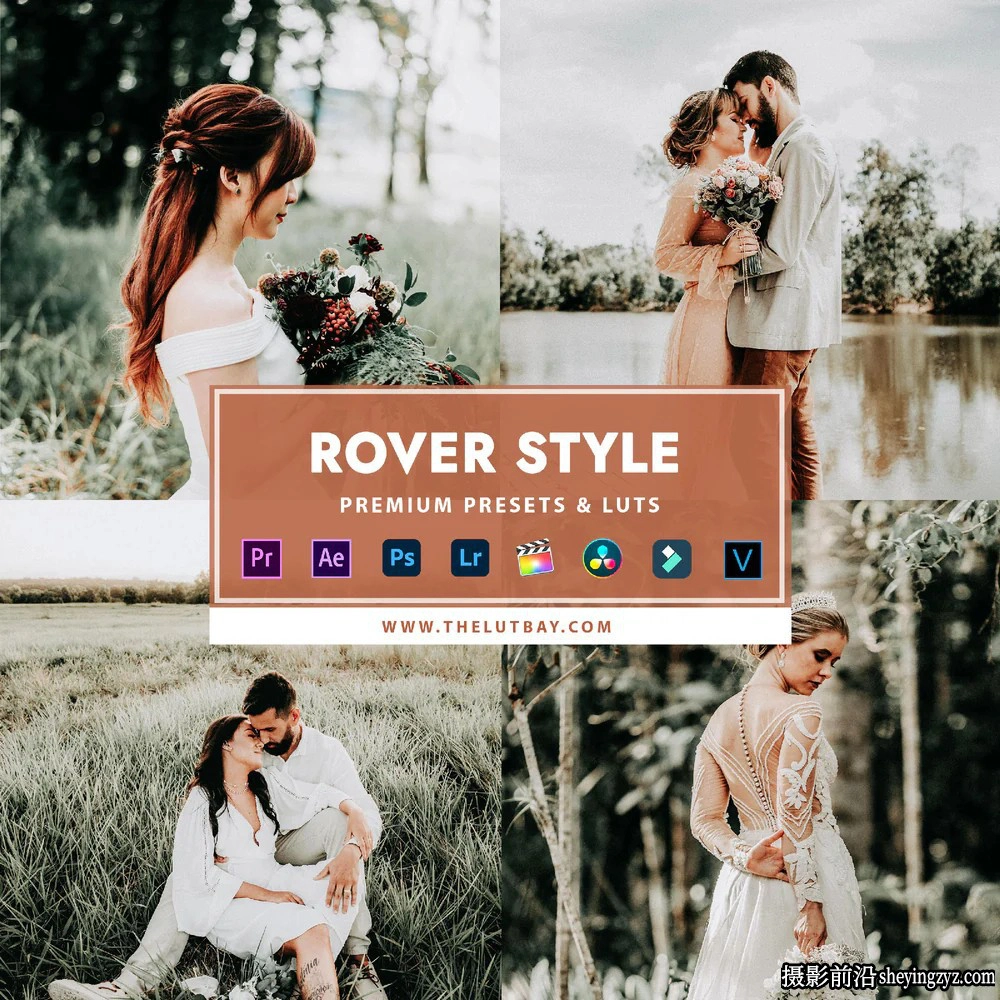 电影婚礼人像LR预设及LUT预设 ROVER STYLE LIGHTROOM PRESETS