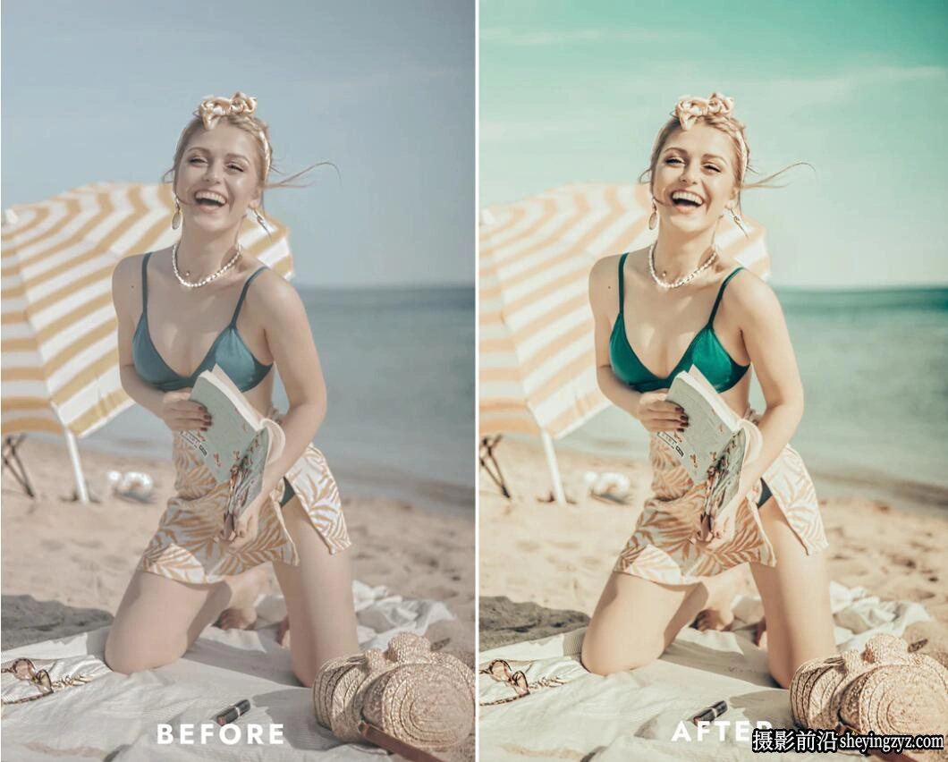 海滩复古电影人像LR预设及LUT预设 BEACH STYLE LIGHTROOM PRESETS