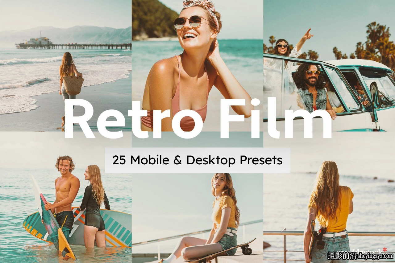 复古电影胶片LR预设及LUT预设 Retro Film Lightroom Presets LUTs