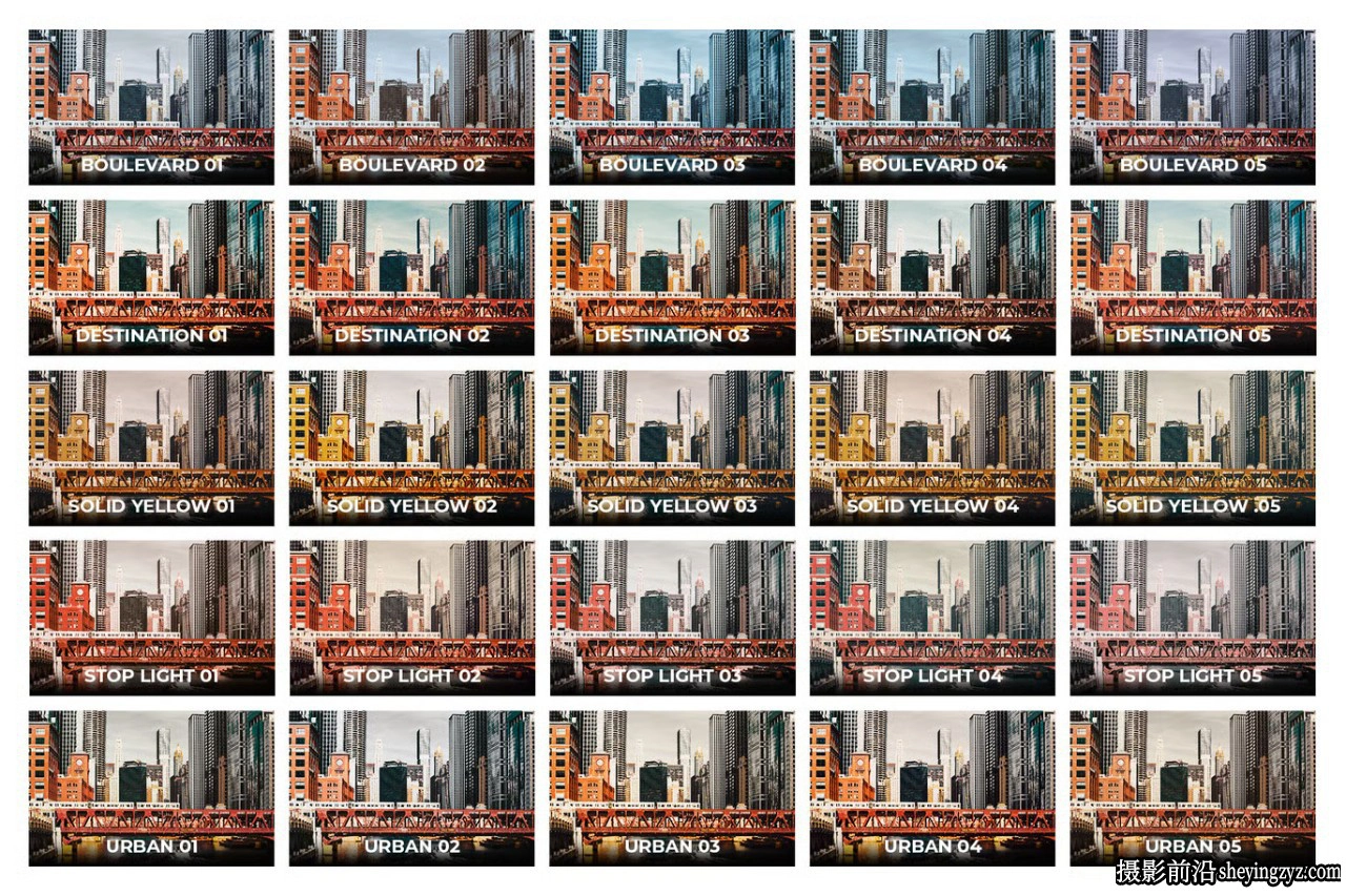 街头摄影城市风光LR预设和LUT预设Street Lightroom Presets and LUT