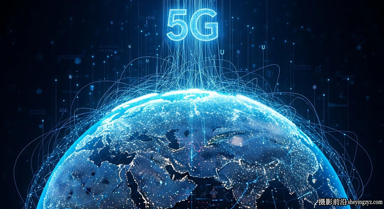 5G移动通信科技背景高清图片素材 34xJPEG