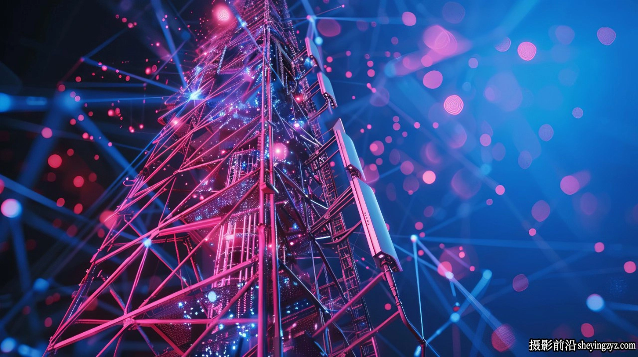 5G移动通信科技背景高清图片素材 34xJPEG