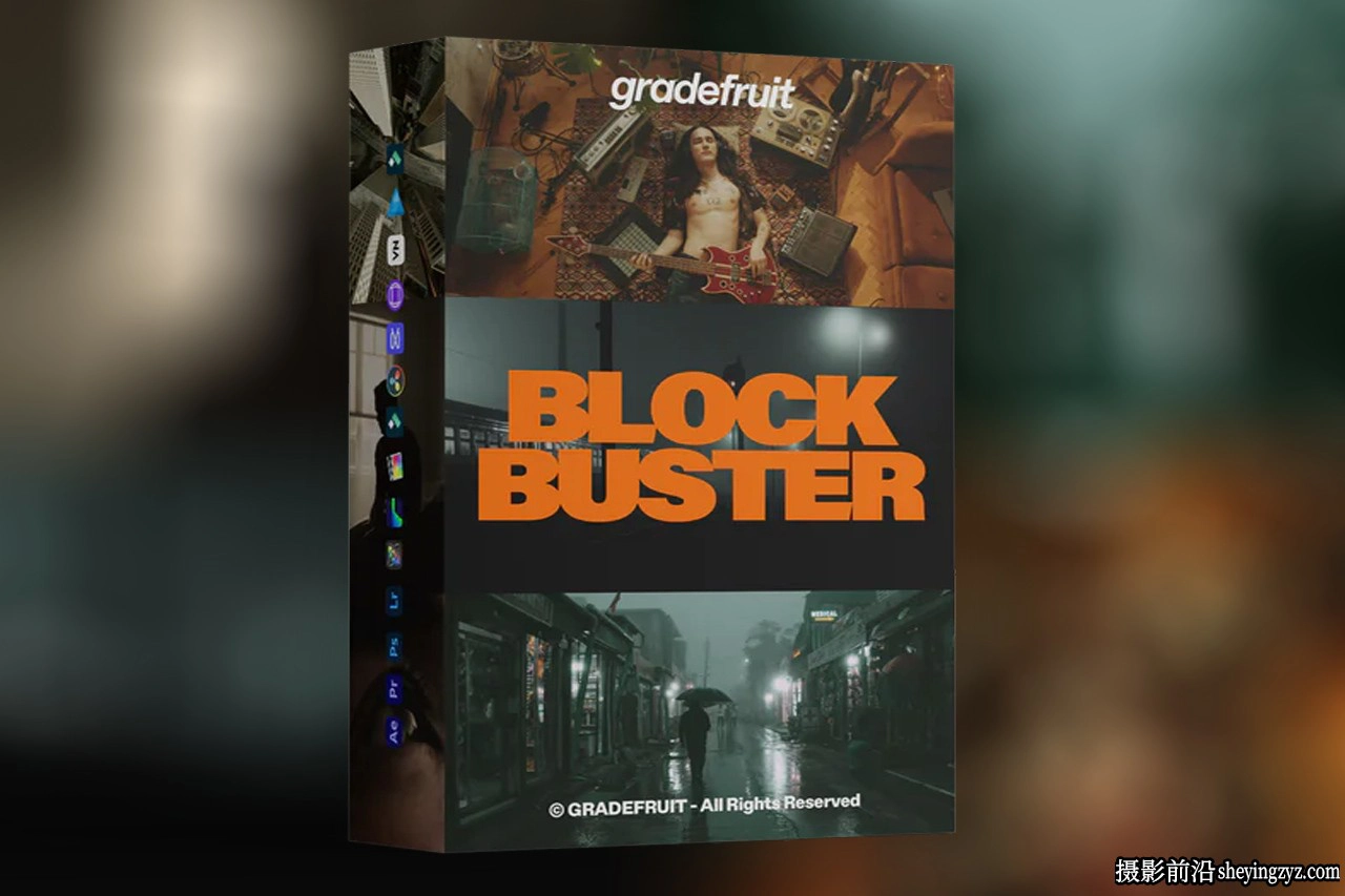GradeFruit - 15种经典好莱坞大片LUT和LR预设Blockbuster LUTs