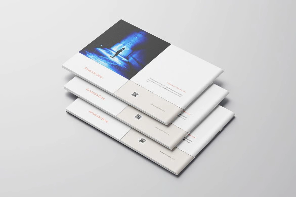 商业和个人平面设计作品集 第7卷InDesign模板