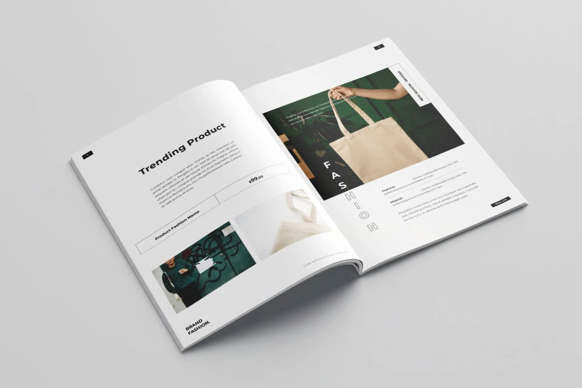 商业印刷时尚产品目录 第一卷InDesign模板