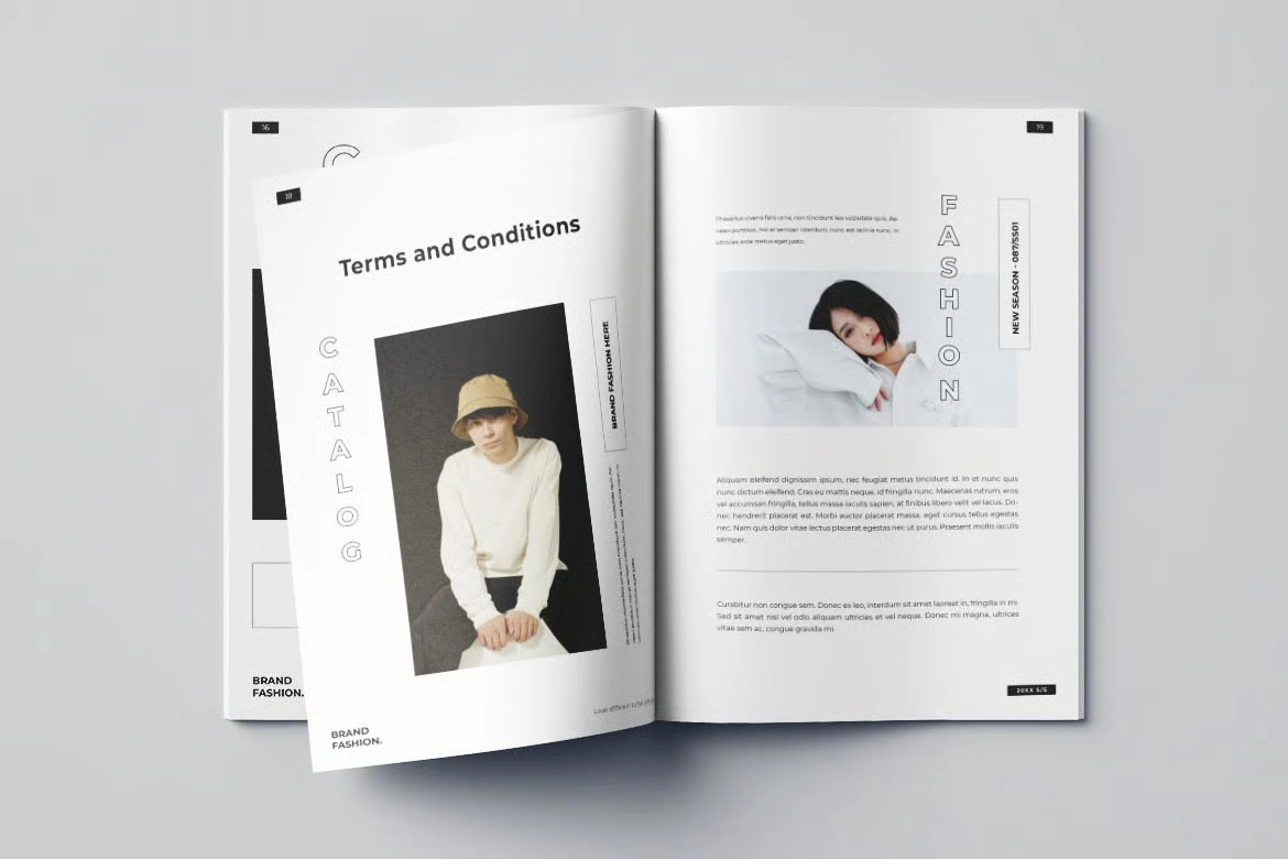 商业印刷时尚产品目录 第一卷InDesign模板