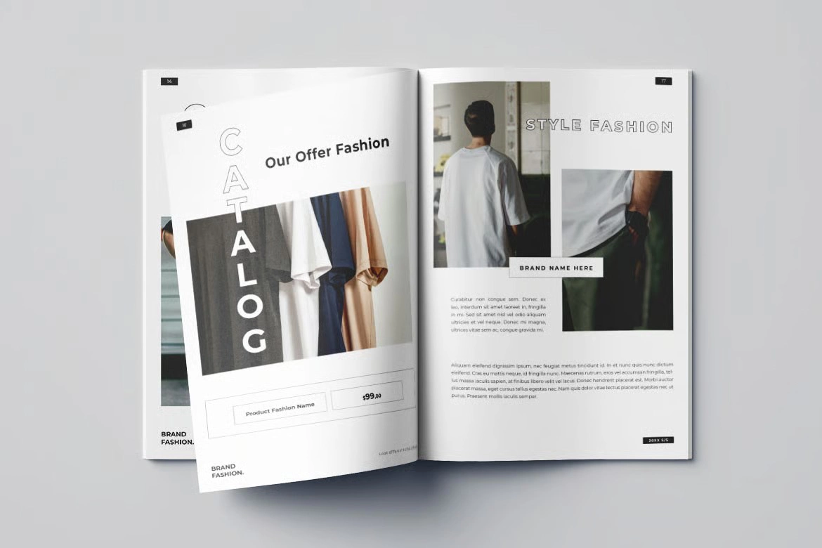 商业印刷时尚产品目录 第一卷InDesign模板