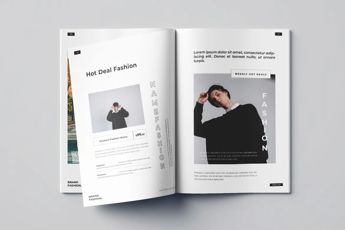 商业印刷时尚产品目录 第一卷InDesign模板