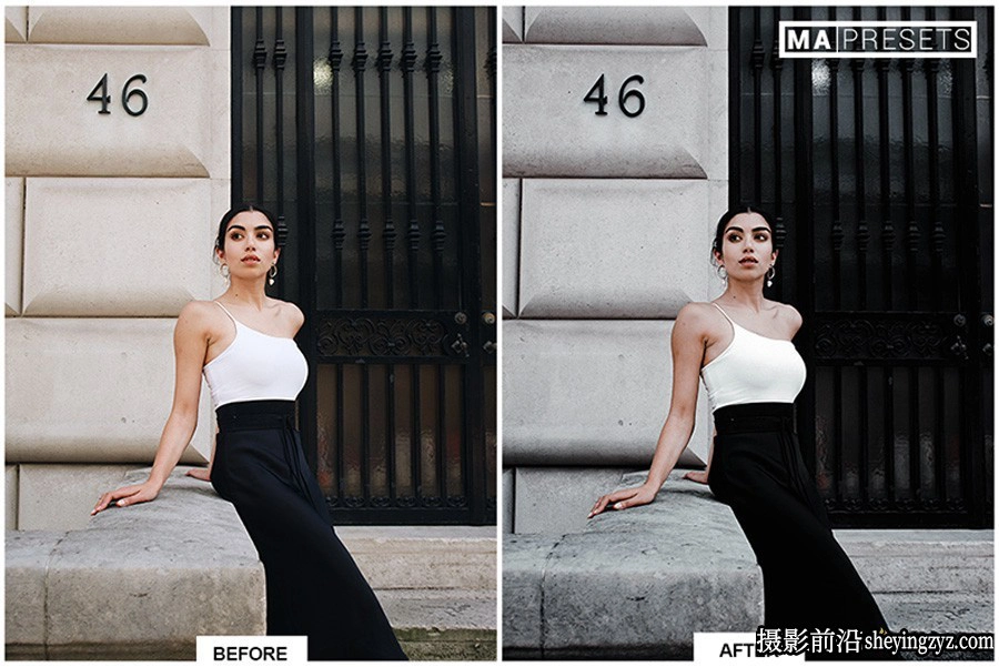 街头摄影情绪人像调色LR预设及手机LR预设 Black Lightroom Presets