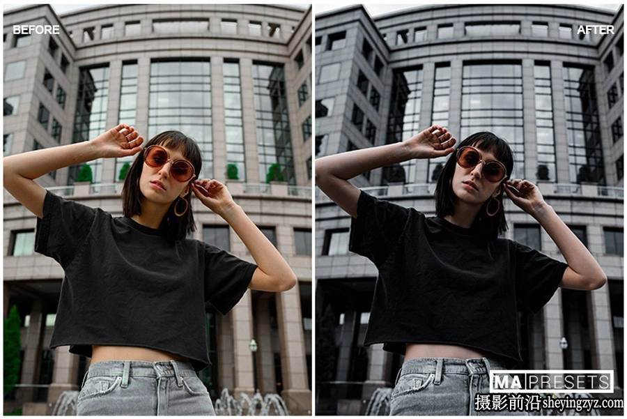 街头摄影情绪人像调色LR预设及手机LR预设 Black Lightroom Presets