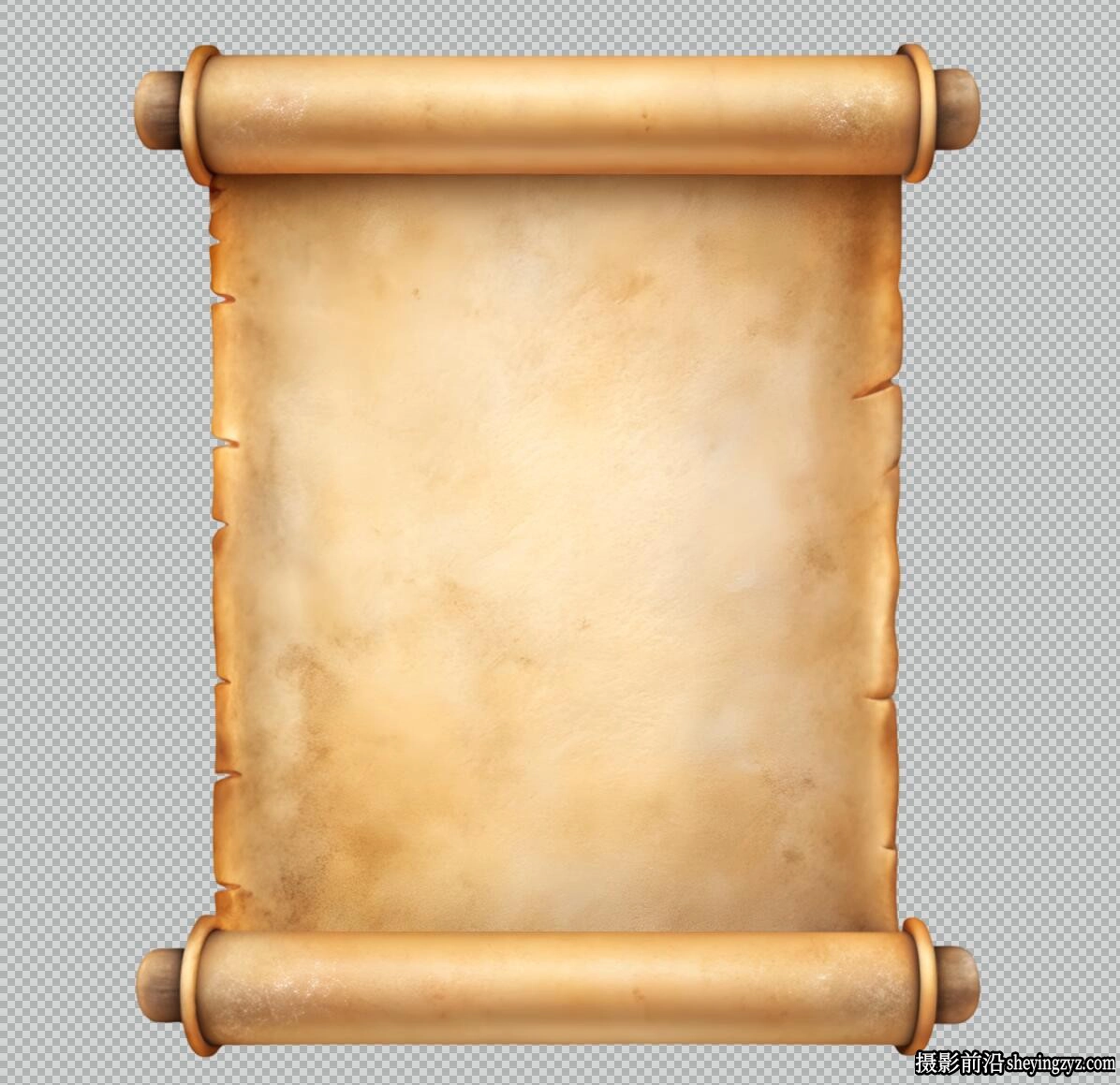陈年羊皮纸卷轴PNG透明免扣素材 20xPNG