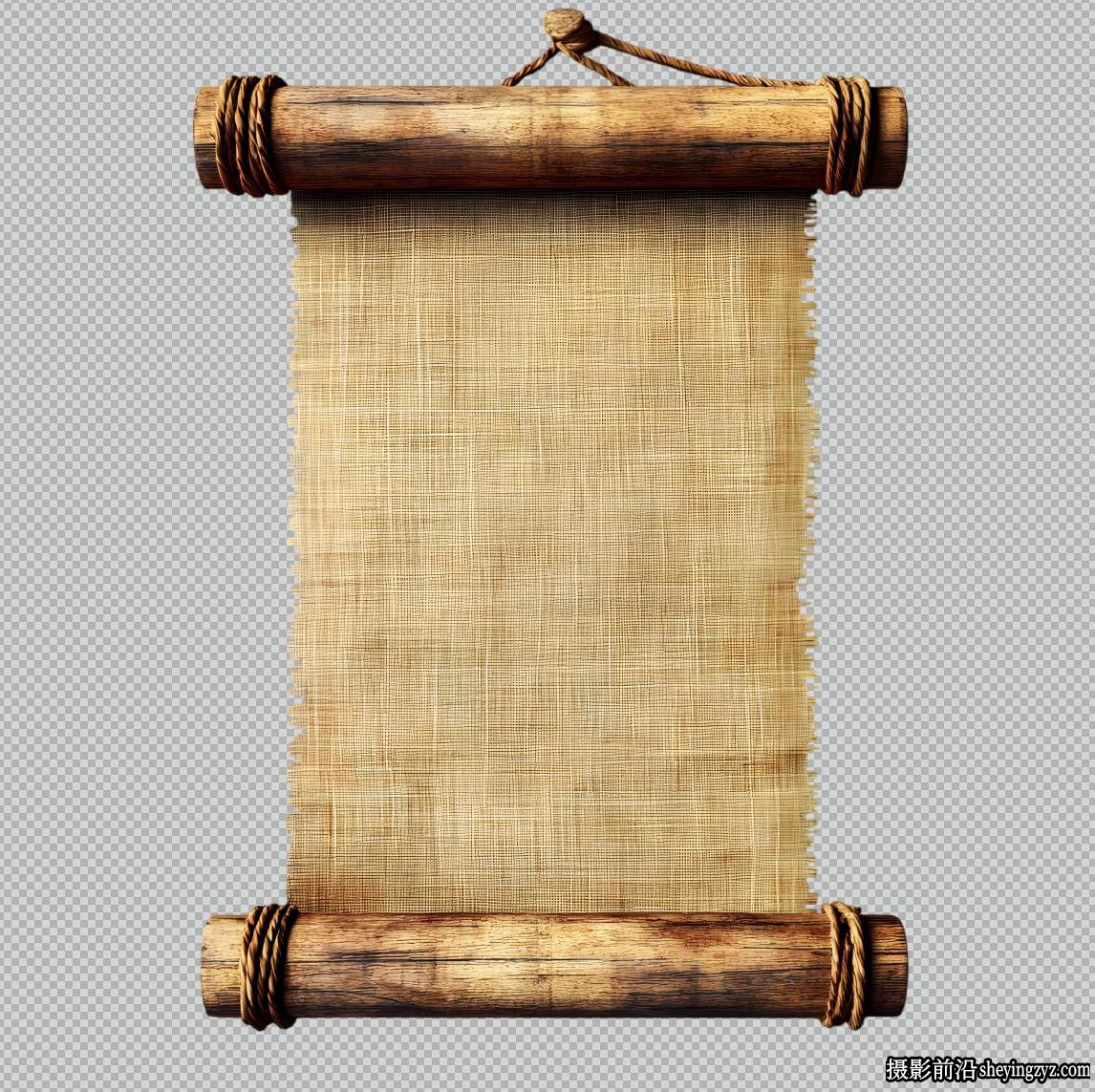 陈年羊皮纸卷轴PNG透明免扣素材 20xPNG
