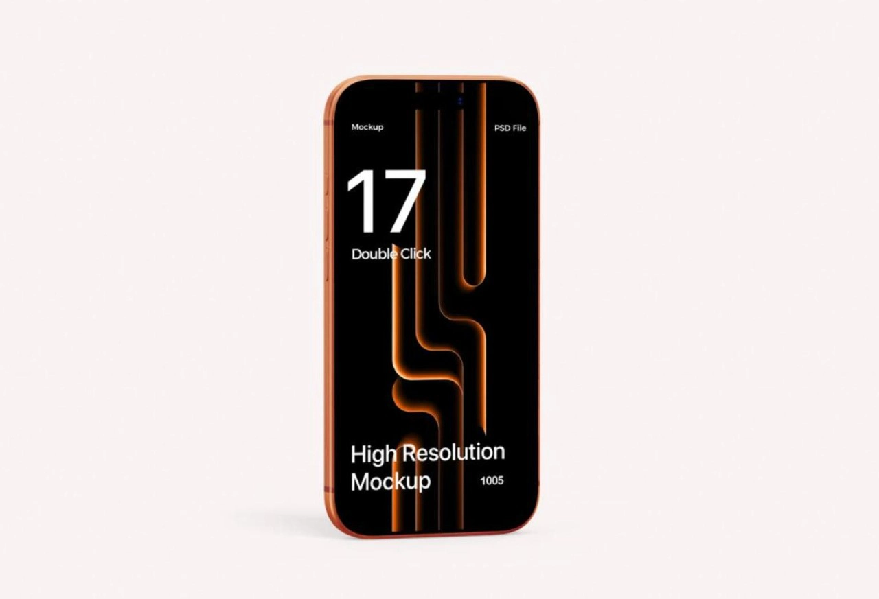 高品质iPhone 17 Pro Max PS样机模型