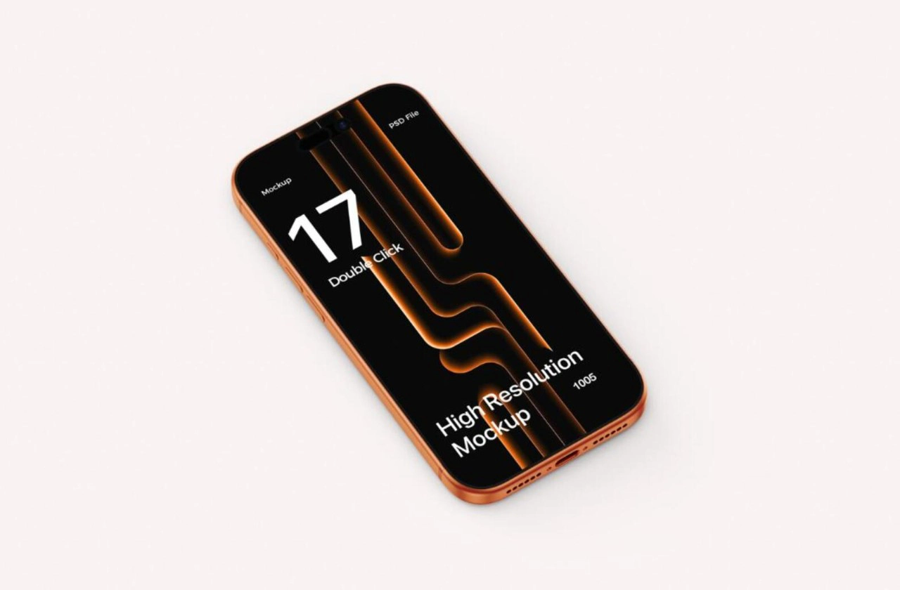 高品质iPhone 17 Pro Max PS样机模型