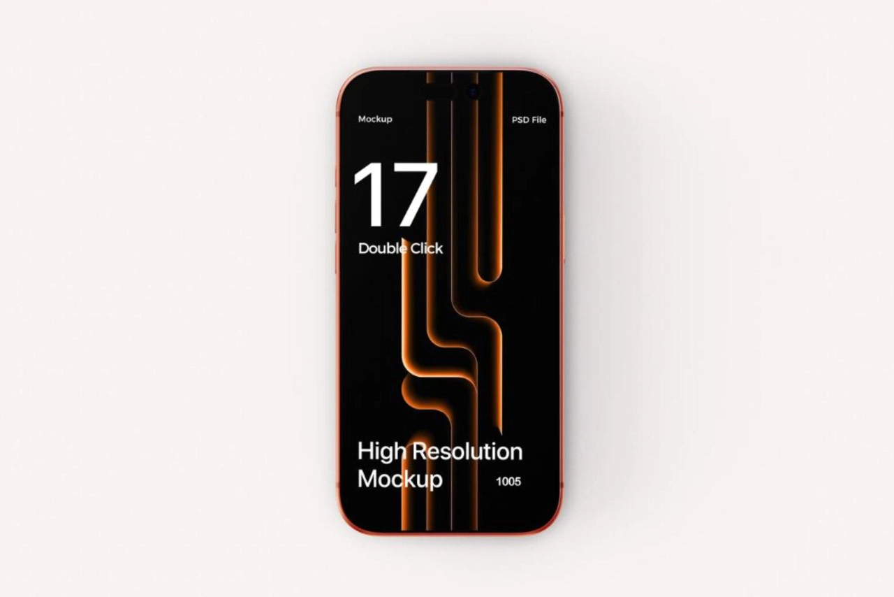 高品质iPhone 17 Pro Max PS样机模型