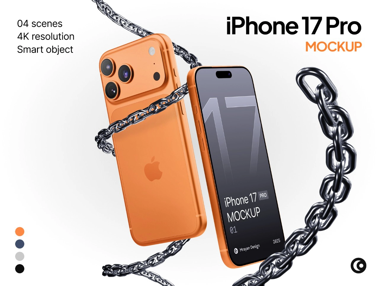 iPhone 17 Pro 样机场景套装样机模型