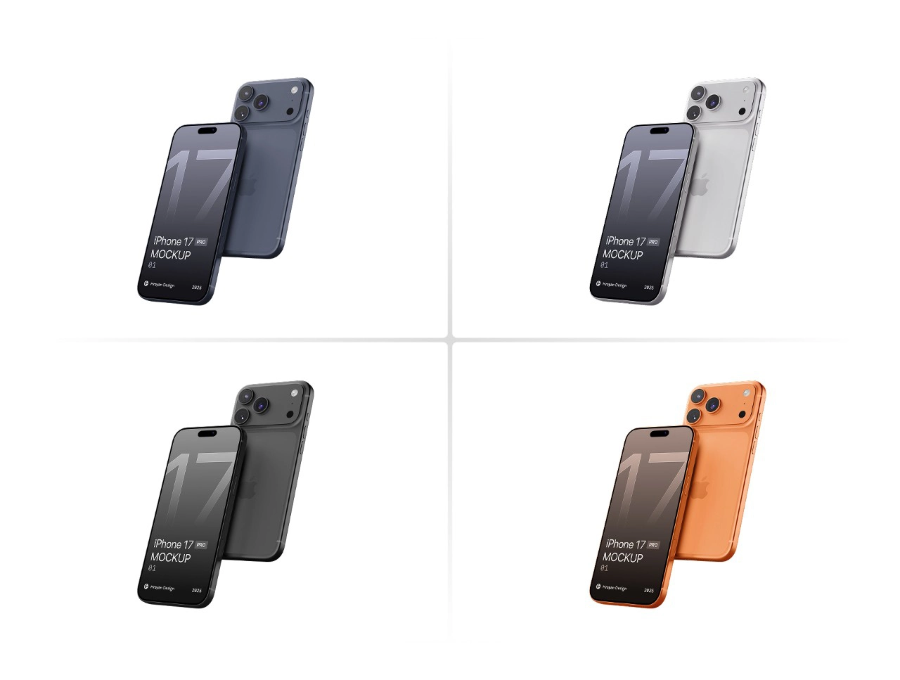 iPhone 17 Pro 样机场景套装样机模型