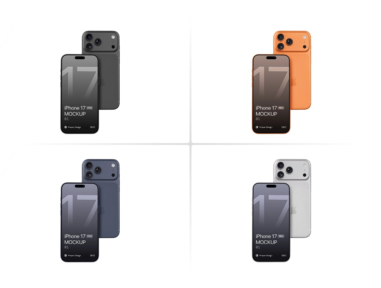 iPhone 17 Pro 样机场景套装样机模型
