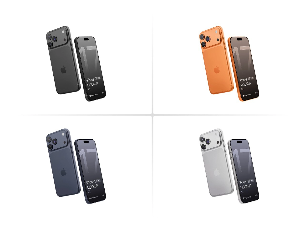 iPhone 17 Pro 样机场景套装样机模型