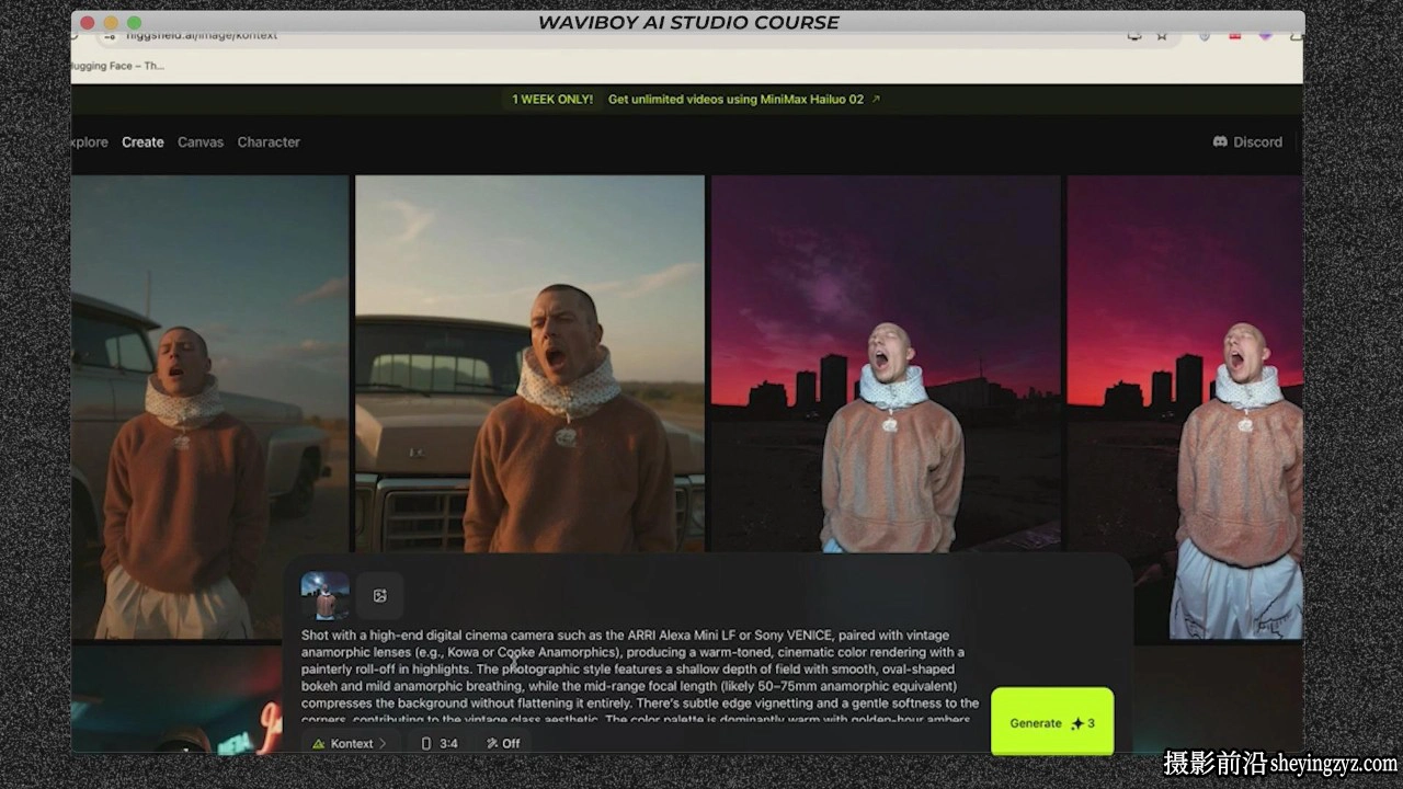Waviboy AI Studio AI工作室品牌视觉创作流程视频课程 中英字幕