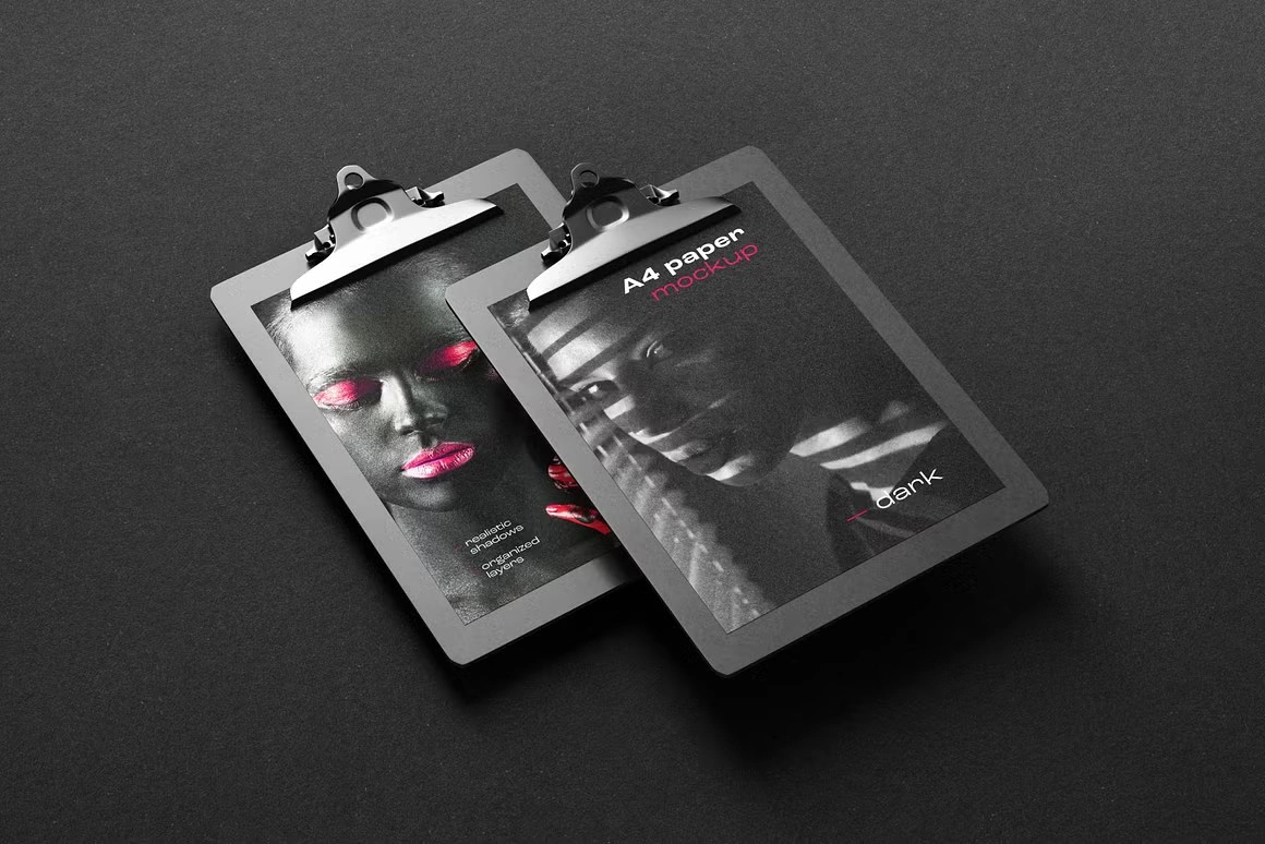 深色公司企业文具品牌模型套装
