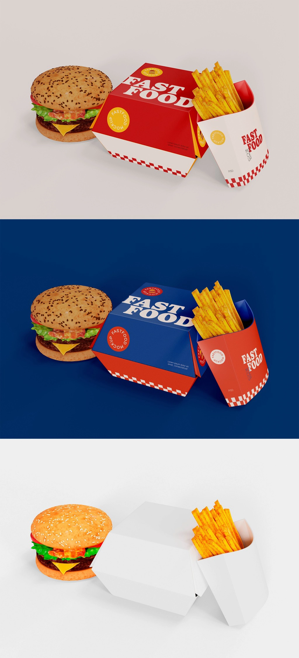 21种快餐美食与饮料产品包装模型合集 #2 21·xPSD
