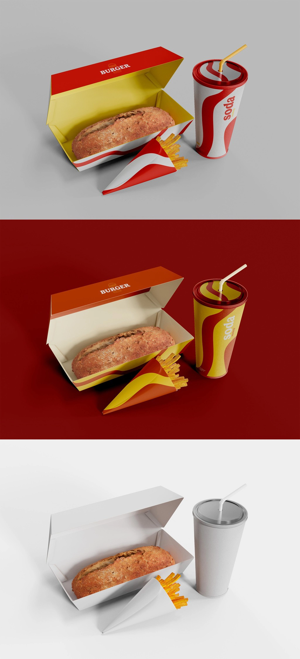 21种快餐美食与饮料产品包装模型合集 #2 21·xPSD