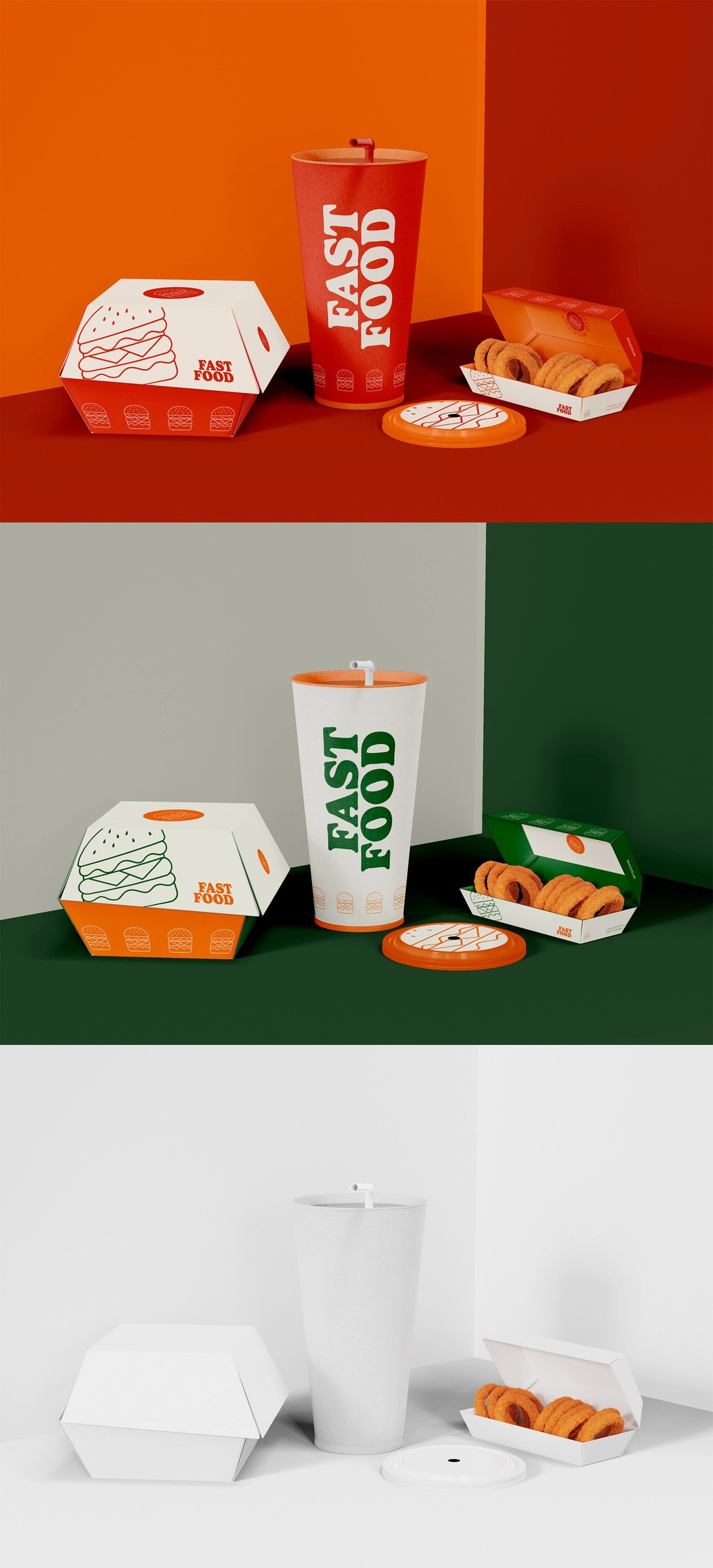 21种快餐美食与饮料产品包装模型合集 #2 21·xPSD