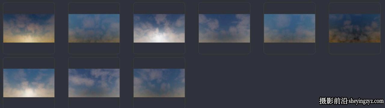 100个各种天气的天空云彩摄影后期叠加素材