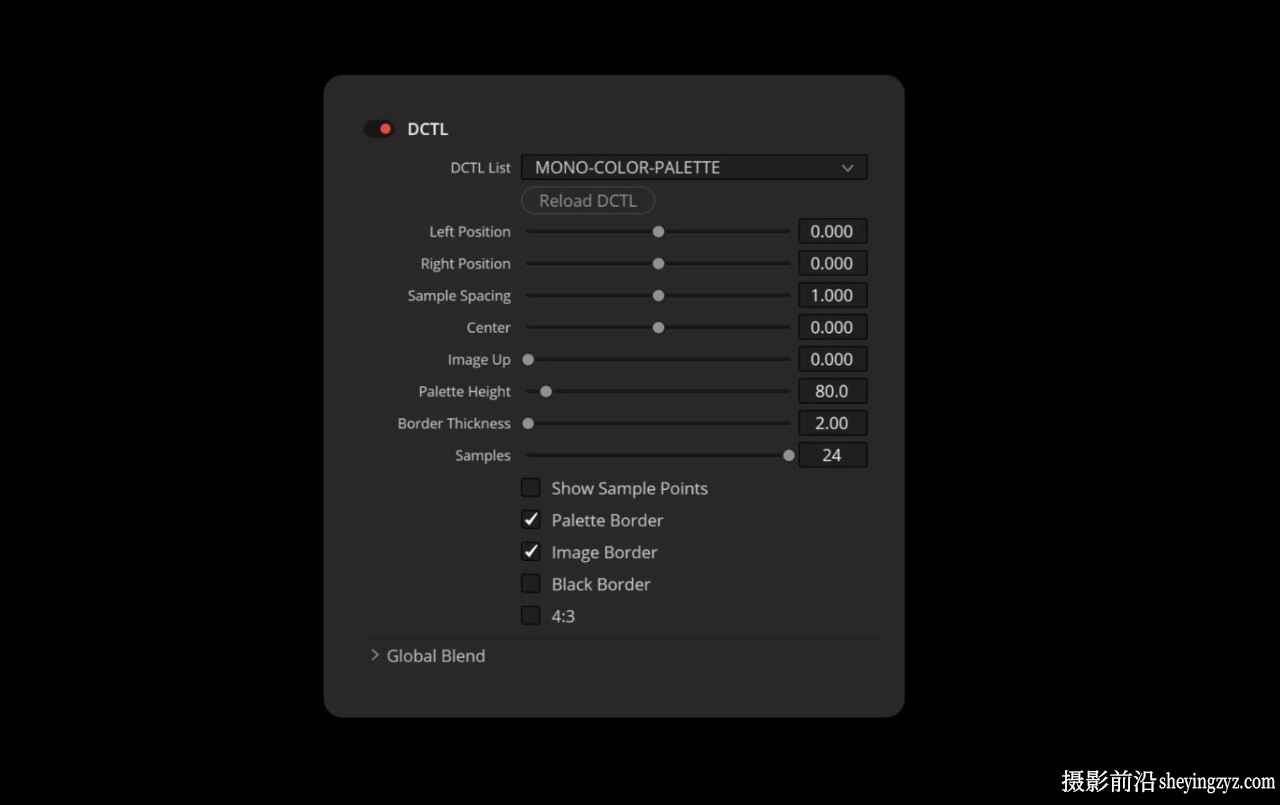 色彩调色板DCTL达芬奇插件Mononodes - Color Palette DCTL v1.0