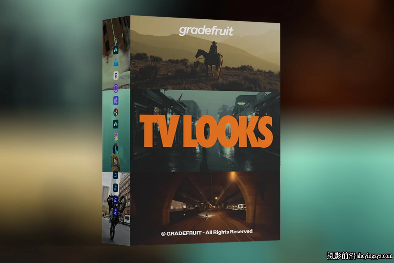 GradeFruit - 14种模拟电视风格调色LUT预设和LR预设 TV Looks LUTs