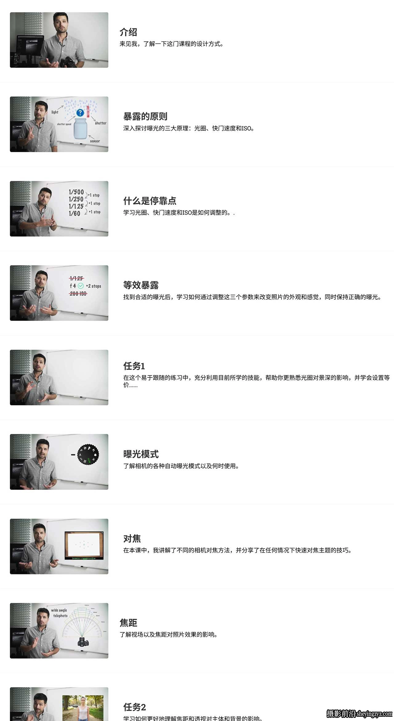 摄影师August Dering摄影入门大师班完整指南教程-中英字幕