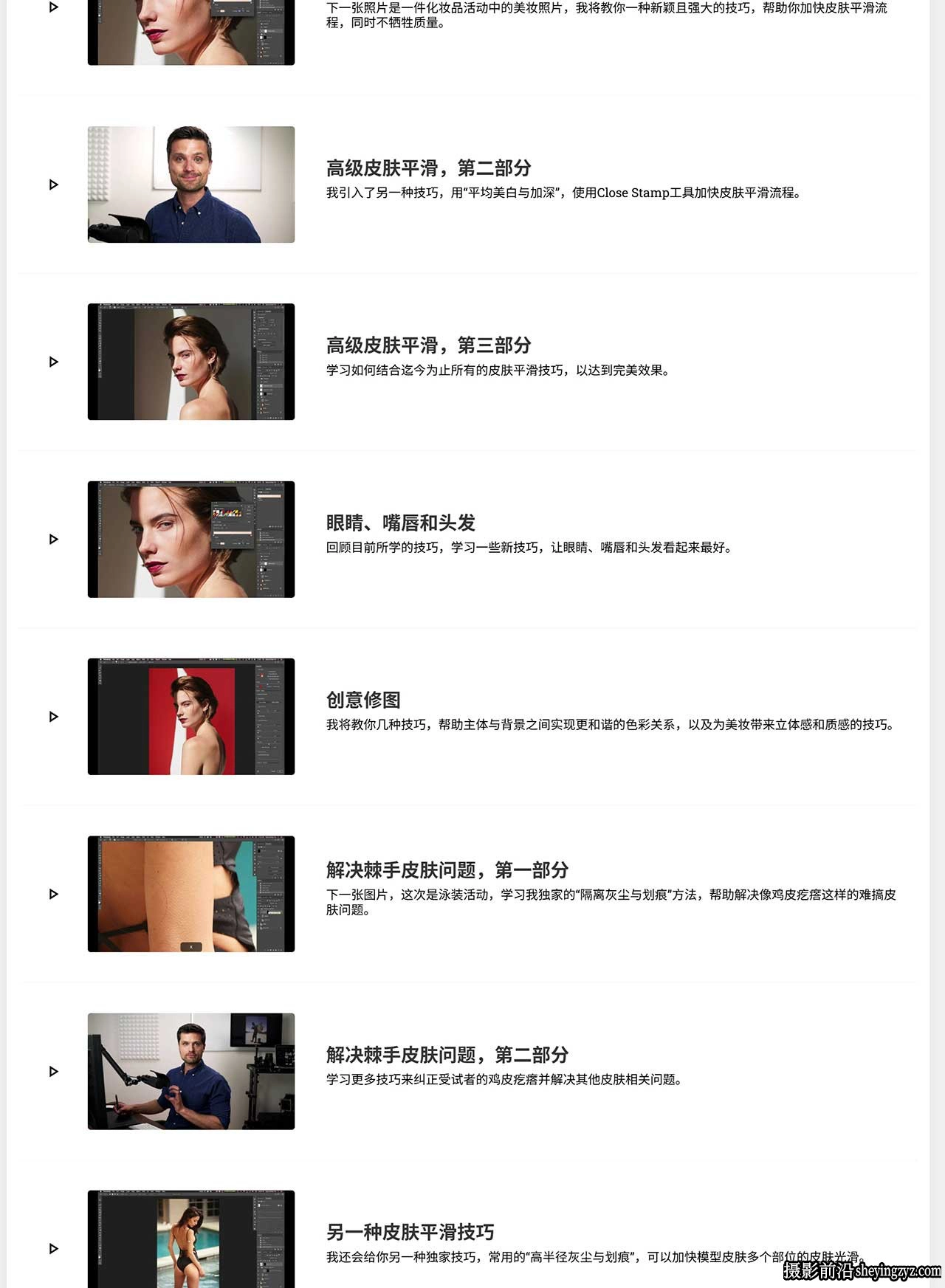 摄影师August Dering高端杂志人像修图调色大师班教程-中英字幕