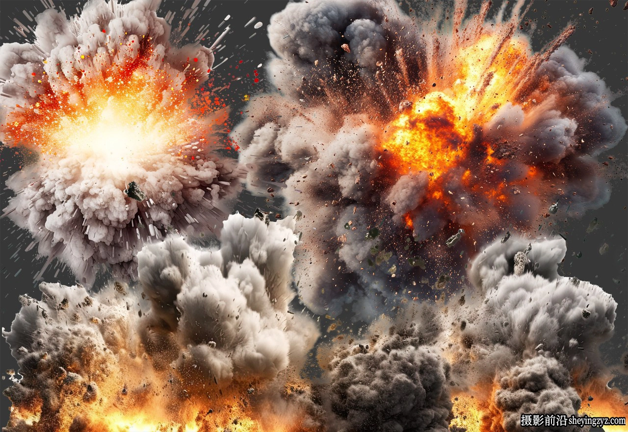 25张摧毁爆炸冲击波PNG透明免扣素材 25xPNG