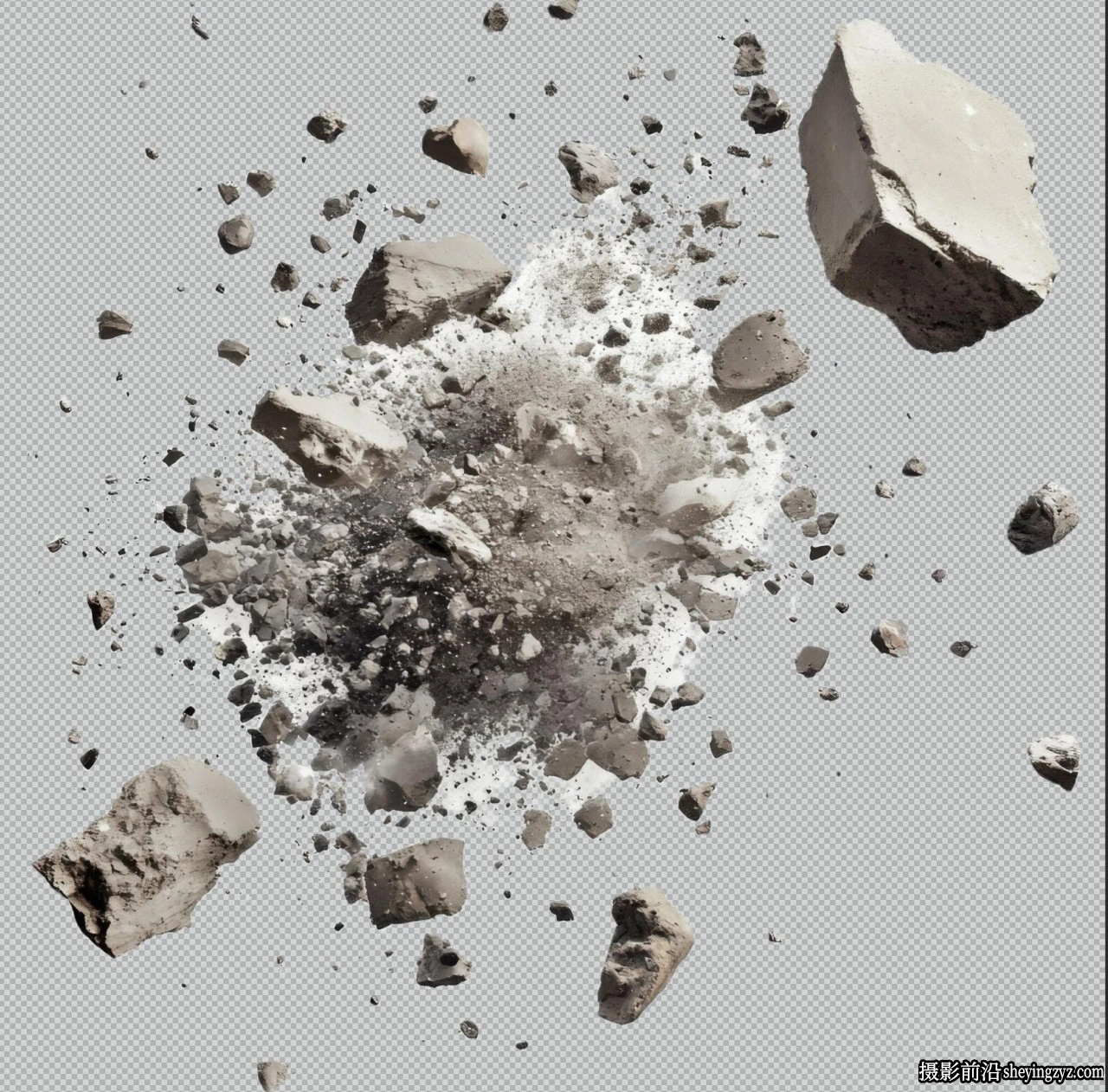 25张摧毁爆炸冲击波PNG透明免扣素材 25xPNG