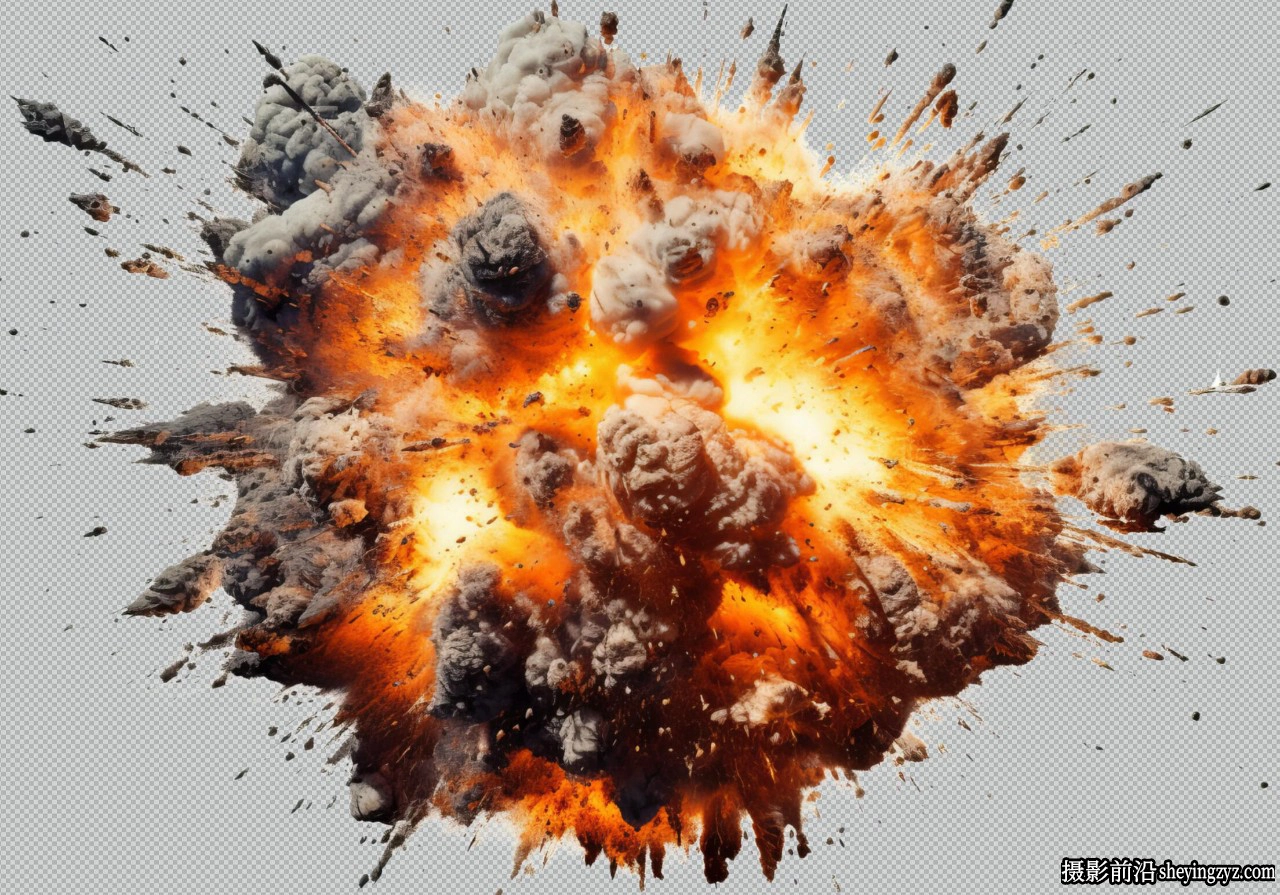 25张摧毁爆炸冲击波PNG透明免扣素材 25xPNG