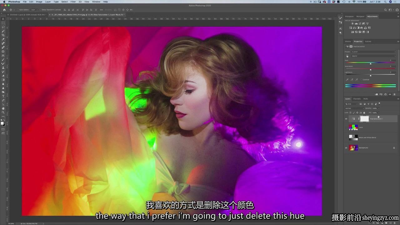 摄影师 Kristina Sherk 掌握精通Photoshop图层大师班教程-中英字幕