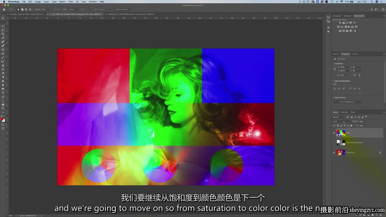 摄影师 Kristina Sherk 掌握精通Photoshop图层大师班教程-中英字幕