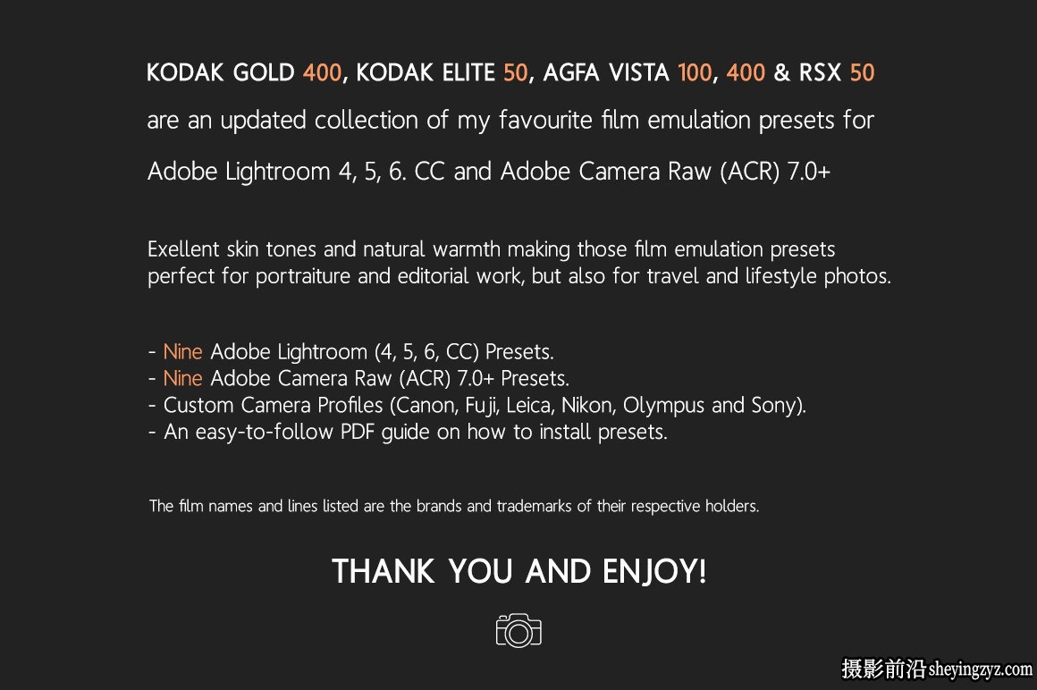 柯达Kodak电影胶片模拟LR预设 Film Emulation Lightroom Presets