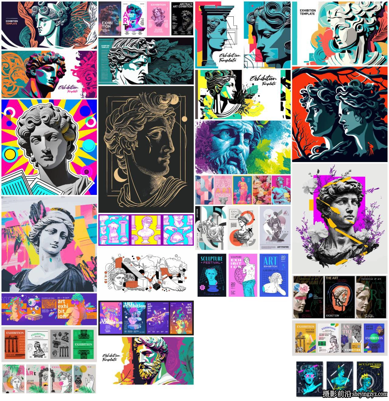 26种展览海报与横幅矢量模板 26xAI矢量素材